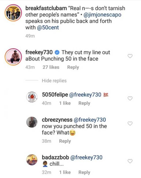 Freekey Zeeky Says He's Going To Punch 50 Cent In The Face For Snitch Comment