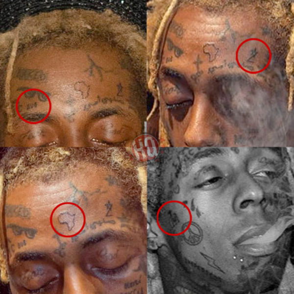 Lil Wayne Shows Off New Face Tattoos At Halloween Party