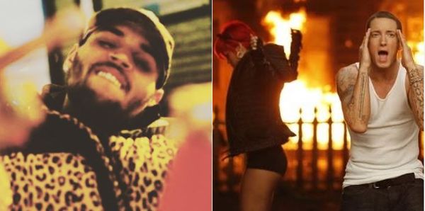 Eminem Said He Sides With Chris Brown Over Rihanna In Leaked Bars