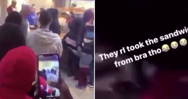 Watch White Guy Beat & Robbed of Popeyes Chicken Sandwich After Dropping N-Bombs