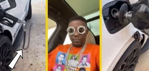 Watch Boosie Badazz Get HIgh & Drive Off With the Gas Pump