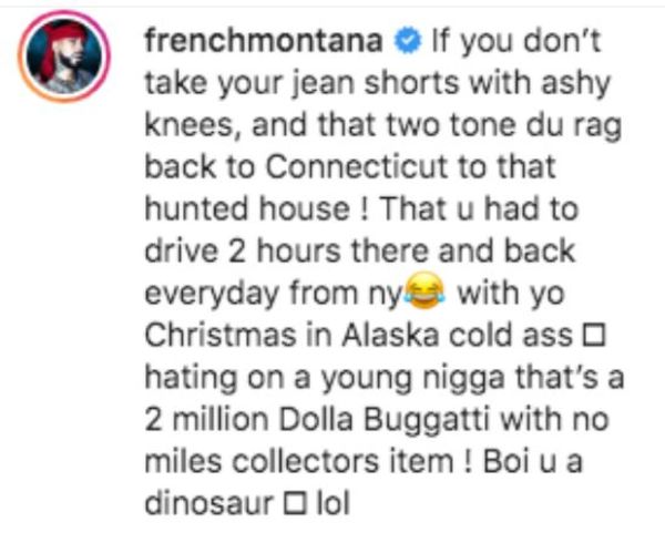 French Montana Fires Back After 50 Cent Exposes Him For Fake Bugatti Flexing