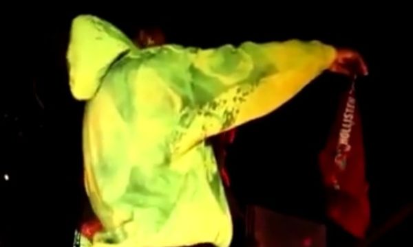 Watch A$AP Rocky React To Someone Throwing Boxer Briefs At Him
