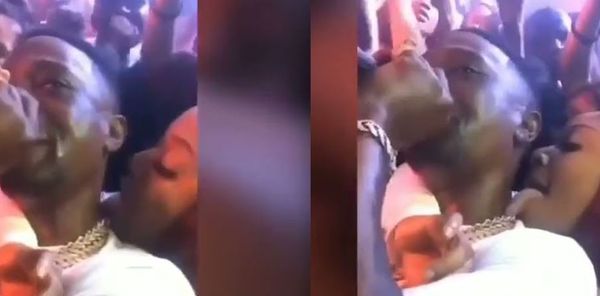 Watch Boosie Badazz Peform as Long-Tongued Lady Licks His Neck