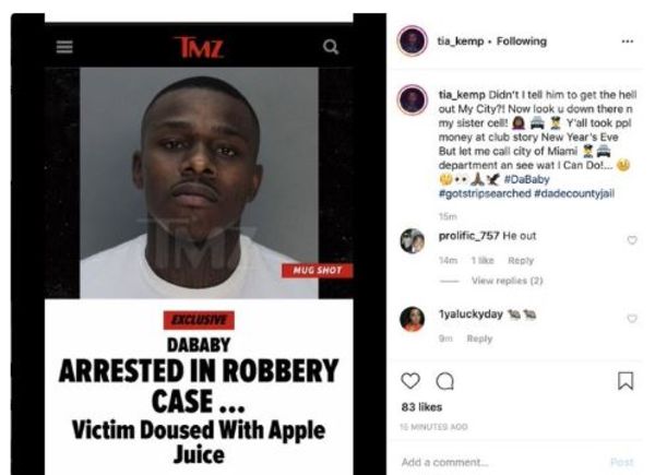 Rick Ross's Baby Mama Tia Kemp Goes Off On DaBaby