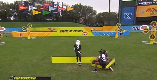 Lamar Jackson Has Disastrous Precision Passing Skills Challenge