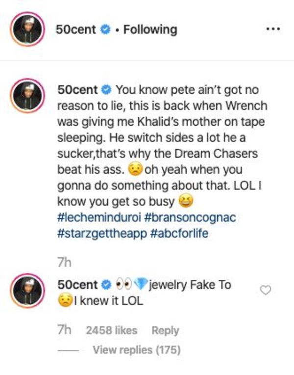 50 Cent Says The Dreamchasers Beat Up French Montana