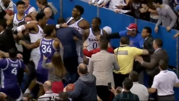 Watch Kansas and Kansas State Get Into Nasty Brawl At End of Game