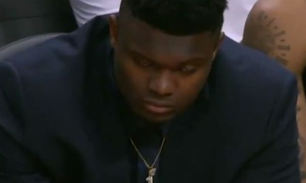 Twitter Reacts To Zion Williamson Dozing Off on Bench