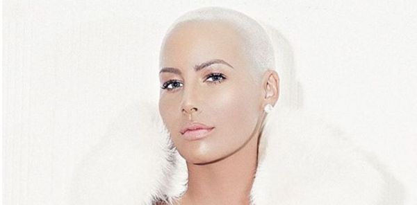 Amber Rose Gives A Close Up View Of Giant Forehead Tattoos