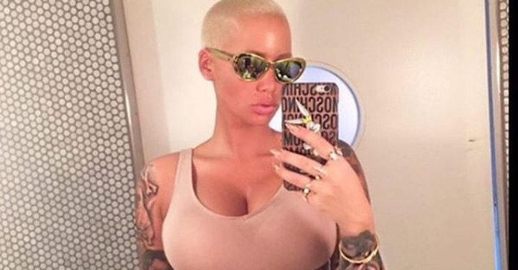 Amber Rose Has A Forehead Tattoo :: Hip-Hop Lately