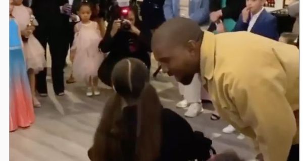 Kanye West Attends North West's School Dance