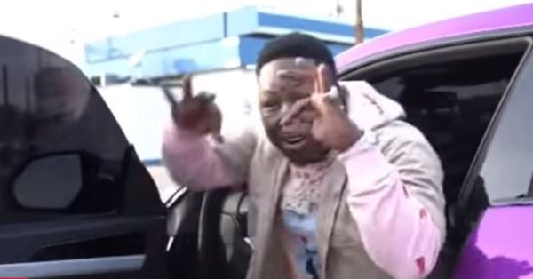 Watch Young Dolph Gift His Artist Big Moochie Grape A Purple Lamborghini Truck