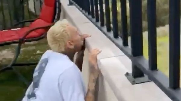 Chris Brown Hides From Crazy Female Home Invader