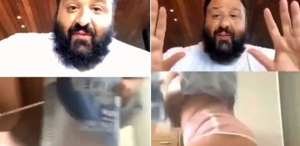DJ Khaled Freaks Out When Woman Starts Twerking On His Livestream