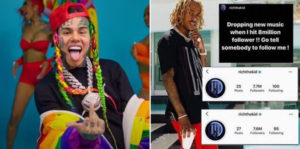 Tekashi 6ix9ine To Take Drastic Step If Rich The Kid Loses Even More Followers