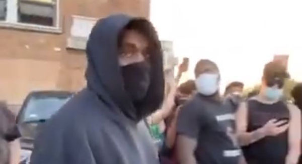 Kanye West Seen at George Floyd Protest In Chicago