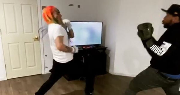 Tekashi 6ix9ine & DJ Akademiks Break Quarantine Together And Box