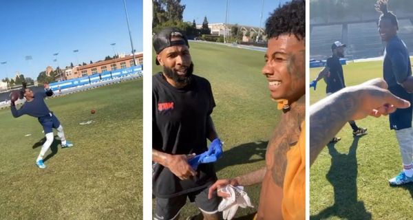Blueface Trains With OBJ & Cam Newton, Says He Has Best Arm In Rap Game