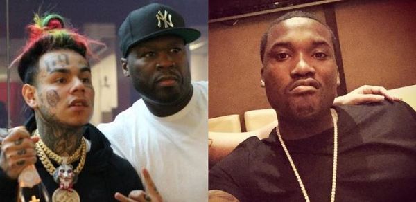 Meek Mill & Tekashi 6ix9ine Both React to 50 Cent Ethering Meek For Hypocrisy