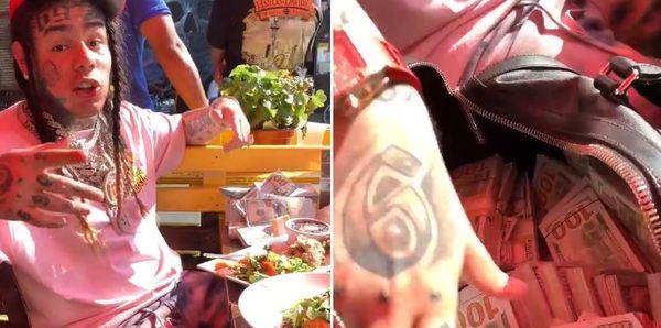 Tekashi 6ix9ine Stunts Seven Figures In Cash While Dining In Hell's Kitchen
