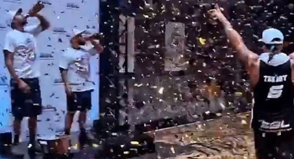 Drake Won a Rec League Championship & Celebrated Like He Got The Larry O'Brien Trophy