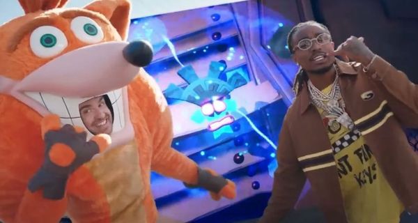 Quavo Stars & Raps In New Crash Bandicoot Commercial
