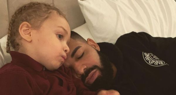 Drake Is Using His Son Adonis's Head To Promo His New Album
