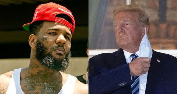 The Game Shows Off His New "F*ck Donald Trump" Chain